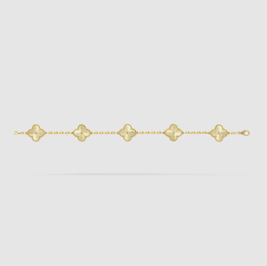 Vintage Alhambra bracelet, 5 motifs